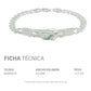 Esclava Cubana Gruesa Diamantada Hombre San Judas Plata 925