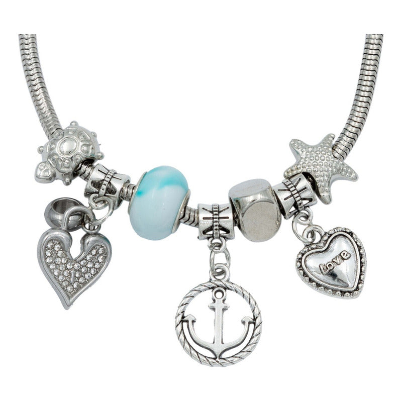 Pulsera Ajustable Charms Cadena Serpiente Regalo Mujer