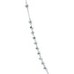 Rosario Virgen Plata 925 Facetado Bola 5mm Diamantada 70 Cm