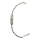 Pulsera Ajustable Placa Virgen Guadalupe Zirconias Plata 925