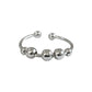 Anillo Ajustable Antiestres Ansiedad Perlas Movibles S925