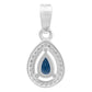 Dije Gota Chic Zirconias Mujer Regalo Joyería Moda Plata 925