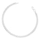 Pulsera Cubana Cerrada Hombre Mujer Regalo Plata S925 4 Mm Plateado 6 Cm 22 Cm