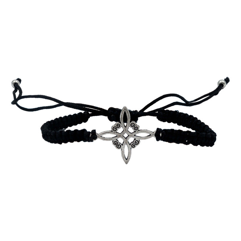 Pack 3 Piezas Pulseras Nudo De Bruja Artesanal Tejido Hilo