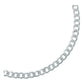 Esclava Pulsera Unisex Cubana Diamantada Plata S925 4 Mm