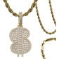 Dije Grande Hombre Dinero Hiphop+ Cadena Regalo Chapa Oro14k