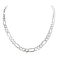 Cadena Gruesa De Plata 925 Hombre Fígaro 3x1 70 Cm X 8 Mm