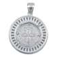 Dije Grande Doble Vista San Benito Bisel Baguette Plata 925