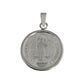 Dije Medalla San Benito Mediana Plata Pura Ley 999