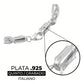 Pulsera Esclava Torzal Fígaro Plata Solida 925 Hombre 6 Mm 24 Cm Plateado