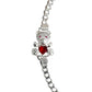 Pulsera Esclava Osito Zirconias Dama Mujer Regalo Plata 925
