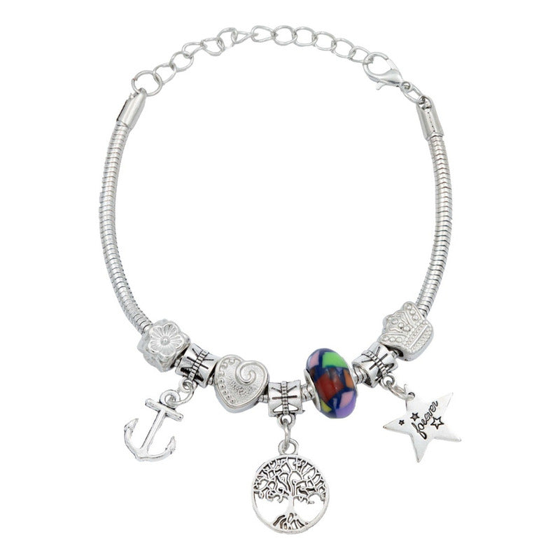 Pulsera Ajustable Charms Cadena Serpiente Regalo Mujer