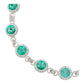 Pulsera Zirconias Piedras Mujer Dama Amor Regalo Plata 925