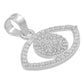 Dije Ojo Turco Zirconias Esoterico Suerte Amuleto Plata 925