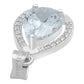 Dije Gota Zirconias Amor Mujer Regalo Joyería Moda Plata 925