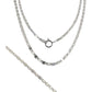 Cadena Hombre Mujer Plata S925 Marinera Lisa 50 Cm X 2 Mm