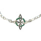 Pulsera Ajustable Nudo De Bruja Varios Colores En Plata 925