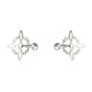 Aretes Nudo De Bruja Mujer Dama Regalo Laser Plata Pura 925