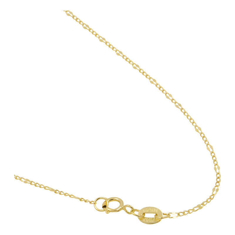 Cadena Granito Fígaro Mujer Regalo Oro 10k 45 Cm X 1 Mm 1.1g - Amarillo