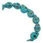 Pulsera Craneo Santa Muerte Turquesa Artesanal Hombre Mujer