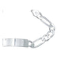 Pulsera Esclava Figaro 3x1 Gruesa Hombre Plata 925 7 Mm