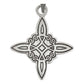 Dije Nudo De Bruja Amuleto Celta Laser Pavonado Plata 925