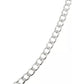 Cadena Cubana Diamantada Barbada Hombre Platas925 65cm X 5mm