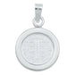 Dije Medalla San Benito Mediana Zirconias Plata Pura 999