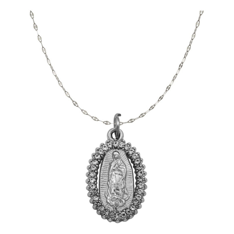 3 Collares Virgencita Guadalupe Piedras Cadena Hombre Mujer