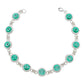 Pulsera Zirconias Piedras Mujer Dama Amor Regalo Plata 925