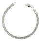 Pulsera Dama Esclava Trenzada Florentina Plata Pura Ley S925