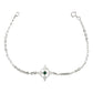 Pulsera Ajustable Nudo De Bruja Chico Zirconia Plata 925
