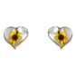 Shrek Aretes Collar Girasol Promesa Regalo Amor Plata S925
