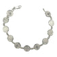 Pulsera San Benito Pequeña Medalla Plata Pura Solida Ley 925
