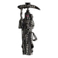Dije Medalla Mini Santa Muerte Con Zirconias En Plata S.925