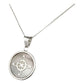 Collar Cadena Barbada Nudo De Bruja Encapsulada Plata 925