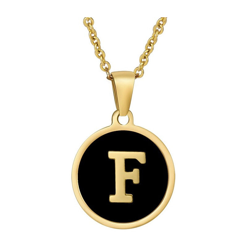 Collar Letras Iniciales Acero Inoxidable Regalo Mujer Amor