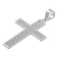 Dije Cruz Grande Zirconias Hombre Regalo Plata 925 4.5 Cm