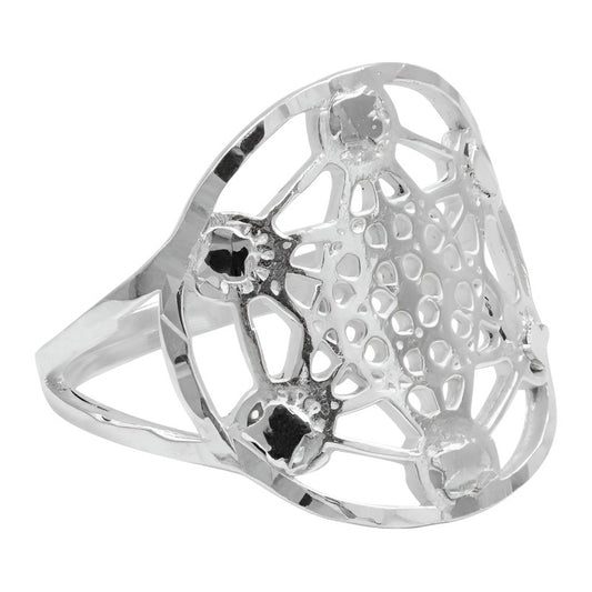 Anillo Cubo Metatrón Liso Plata 925 Amuleto Hombre Mujer 6 Plateado