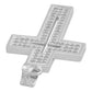 Dije Cruz Zirconias Hombre Mujer Regalo Plata 925 3.2 Cm