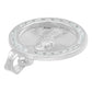 Dije Medalla Diamantada San Judas Zirconias Plata 925 1.8 Cm Blanco
