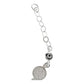 Pulsera Ajustable Con Medallas De San Benito Plata Ley S925
