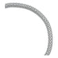 Pulsera Tejido Malla Regalo Hombre Mujer Plata 925 4 Mm
