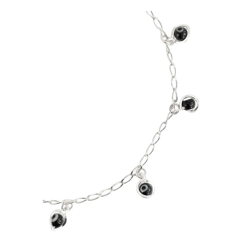 Pulsera Ojo Turco Suerte Colores Regalo Mujer Plata Ley 925