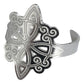 Anillo Ajustable Nudo De Bruja A Laser Plata Solida 925