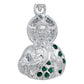 Dije Chico San Judas Torso Medio Cuerpo Zirconias Plata 925