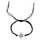 Pack 2 Piezas Pulseras Nudo De Bruja Artesanal Tejido Hilo Negro 1 Cm 1 Cm