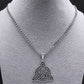 Joyaris Collar Nudo Celta Vikingo Amor Amuleto Bruja Luna Runas De Odin Wicca Hombre Mujer Triqueta En Acero Inoxidable Protección Esotérico Irlandés Brujería 1 Pieza