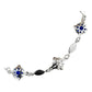 Pulsera Ajustable Nudo De Bruja Zirconia Centro Plata 925