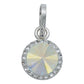 Juego De Cristal Dije Aretes Cadena Mujer Regalo Plata 925